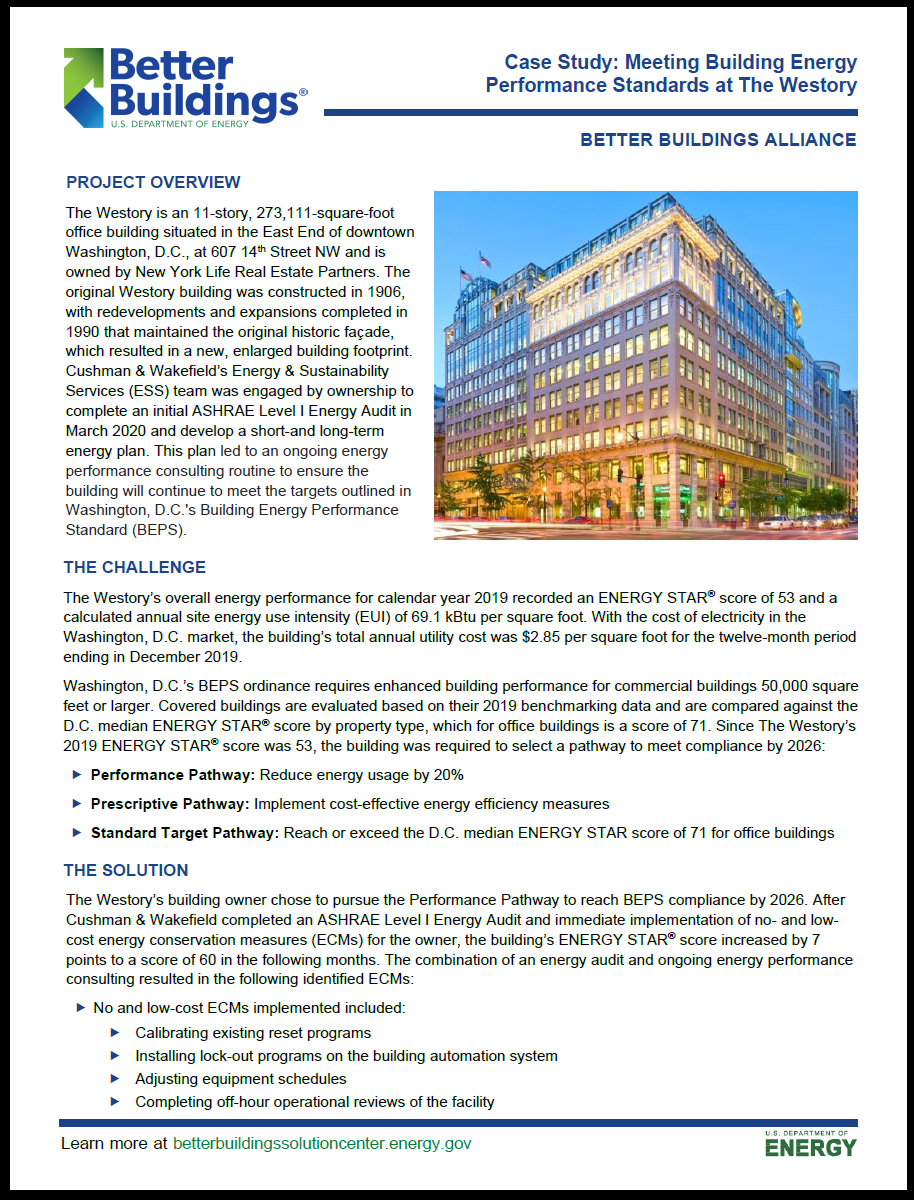 Case Study: Meeting Building Energy Performance Standards at The Westory