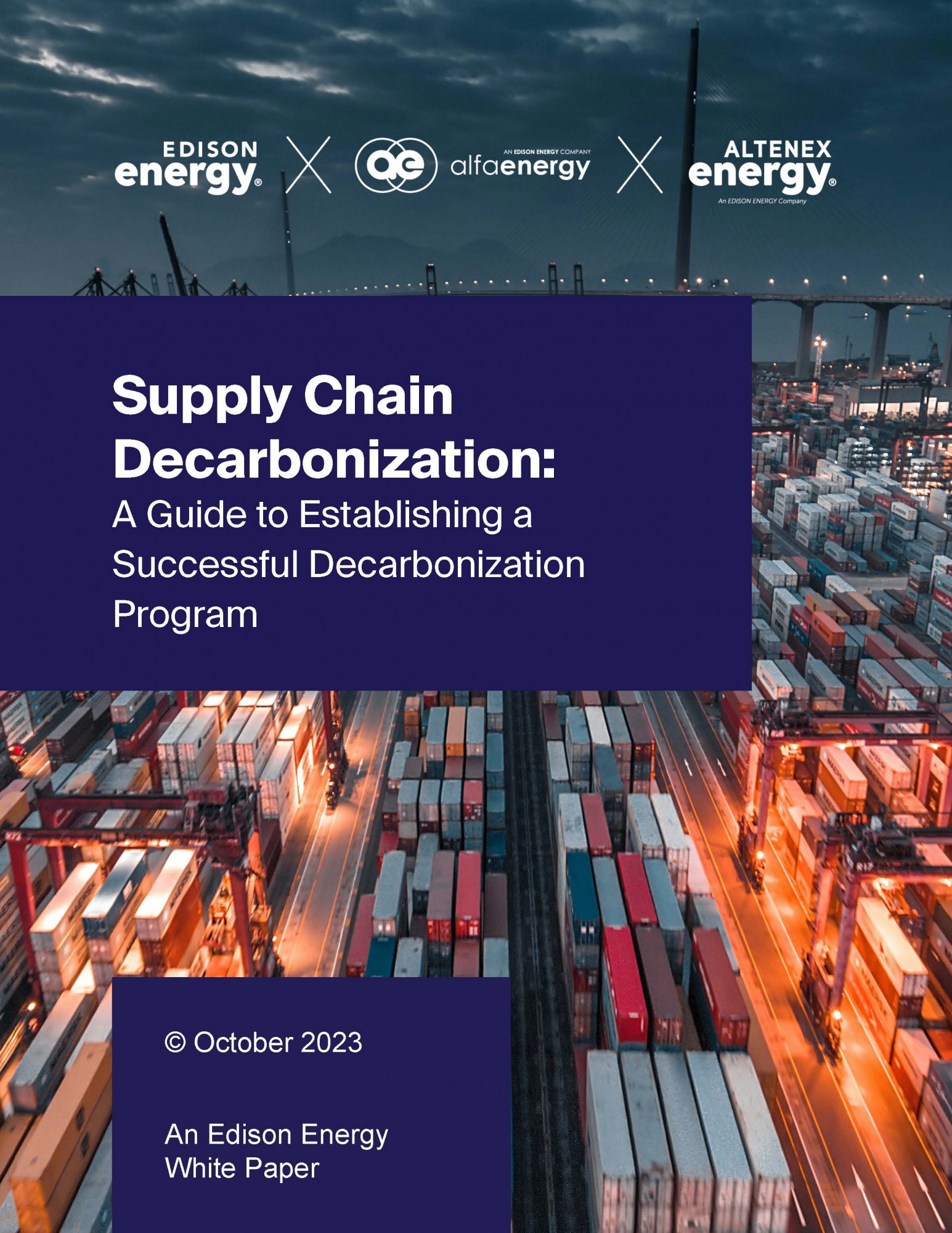 Supply Chain Decarbonization: A Guide to Establishing a Successful Decarbonization Program