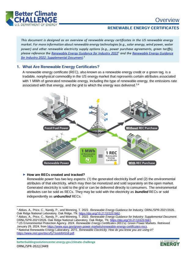 Overview: Renewable Energy Certificates