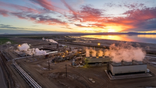 Geothermal plant at the Salton Sea